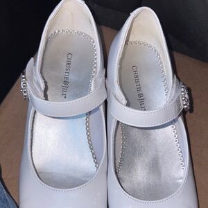 Christie & Jill White Kids Dress Shoes